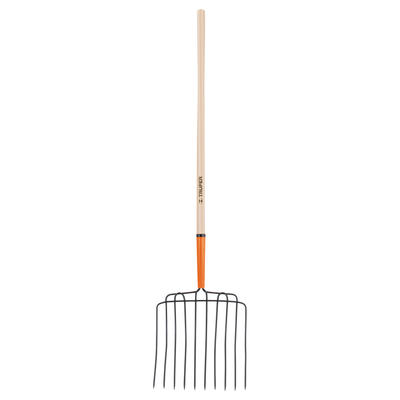 Bieldo para estiércol 10 dientes, mango 48', Truper