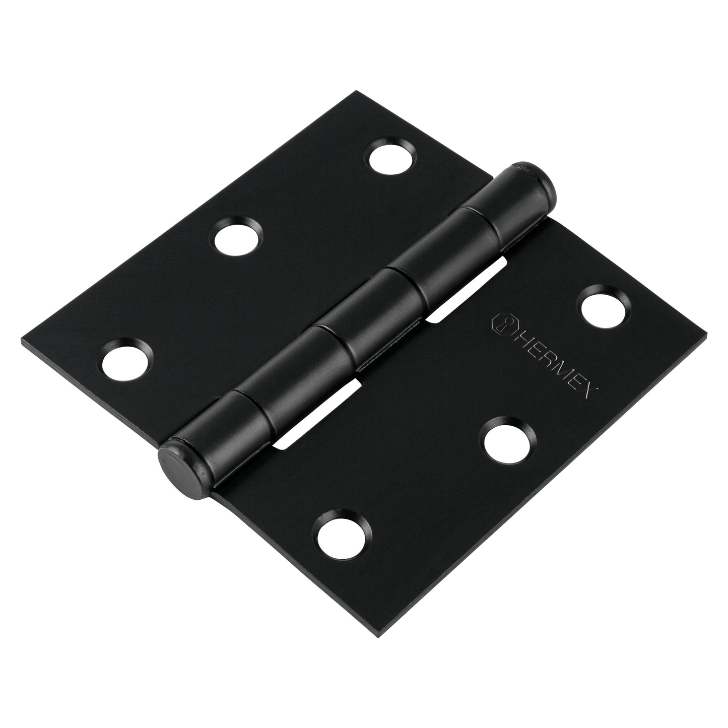 Bisagra cuadrada 3', acero, negro, plana, Hermex