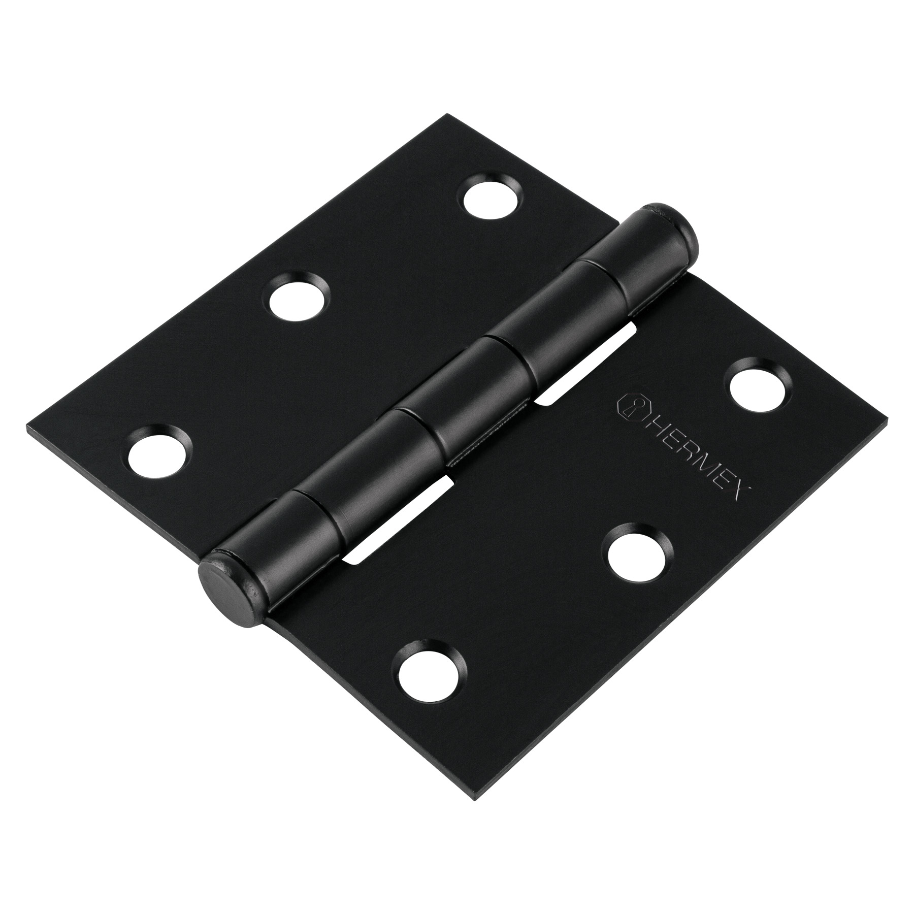 Bisagra cuadrada 3', acero, negro, plana, Hermex