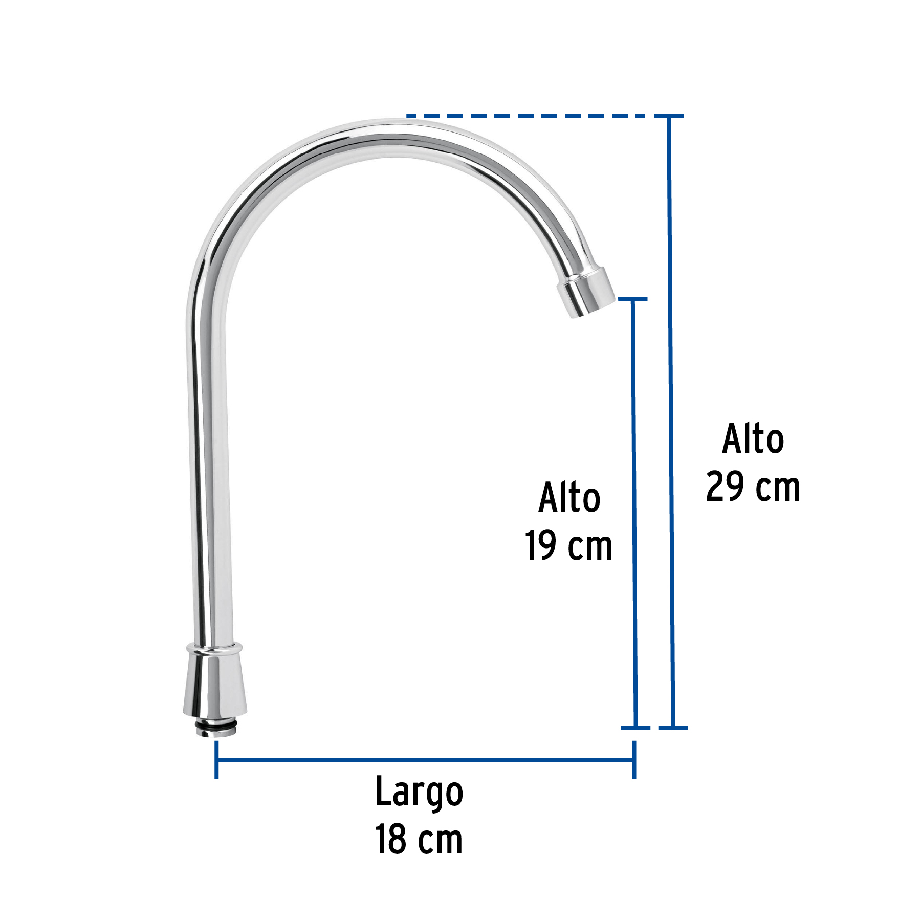 Repuesto de cuello alto para mezcladora de ABS