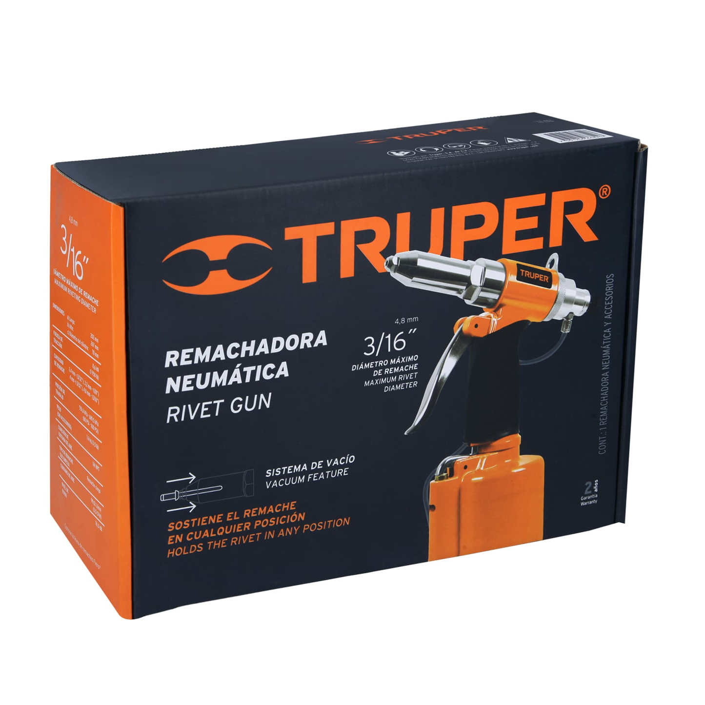 Remachadora Neumatica de 3/16" SUSTITIYE 101896