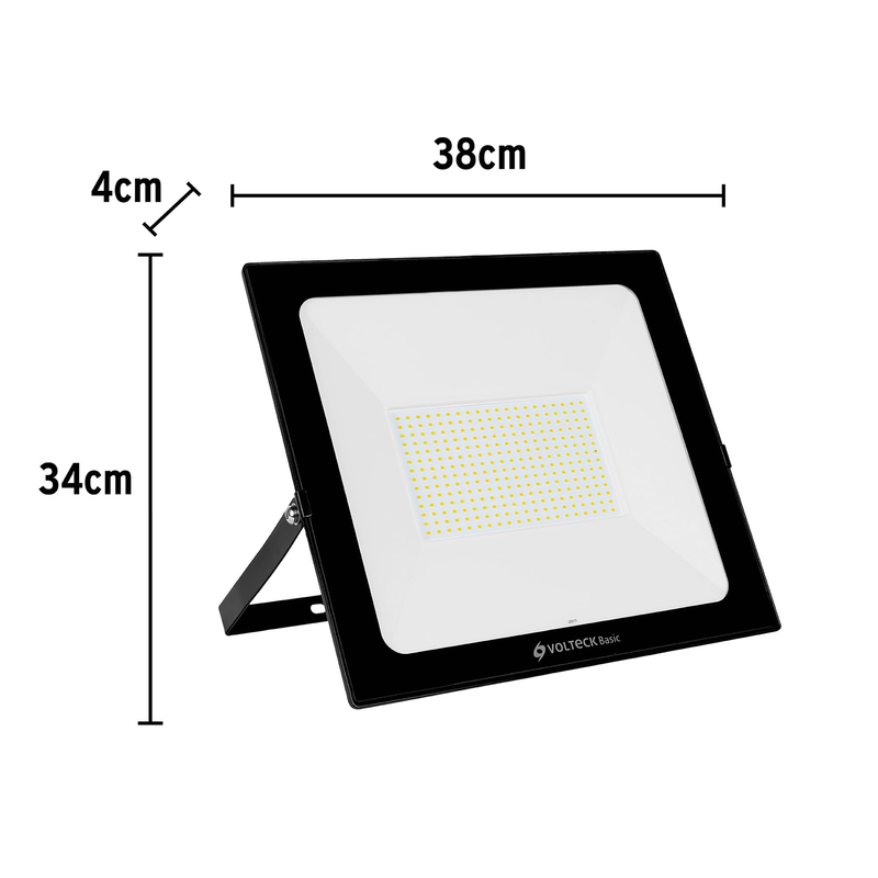 Reflector ultra delgado LED, 200W, luz cálida,Volteck Basic