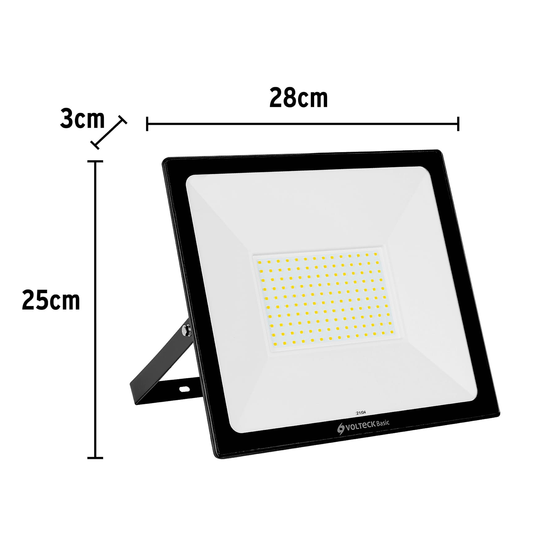 Reflector ultra delgado LED, 100W, luz cálida,Volteck Basic