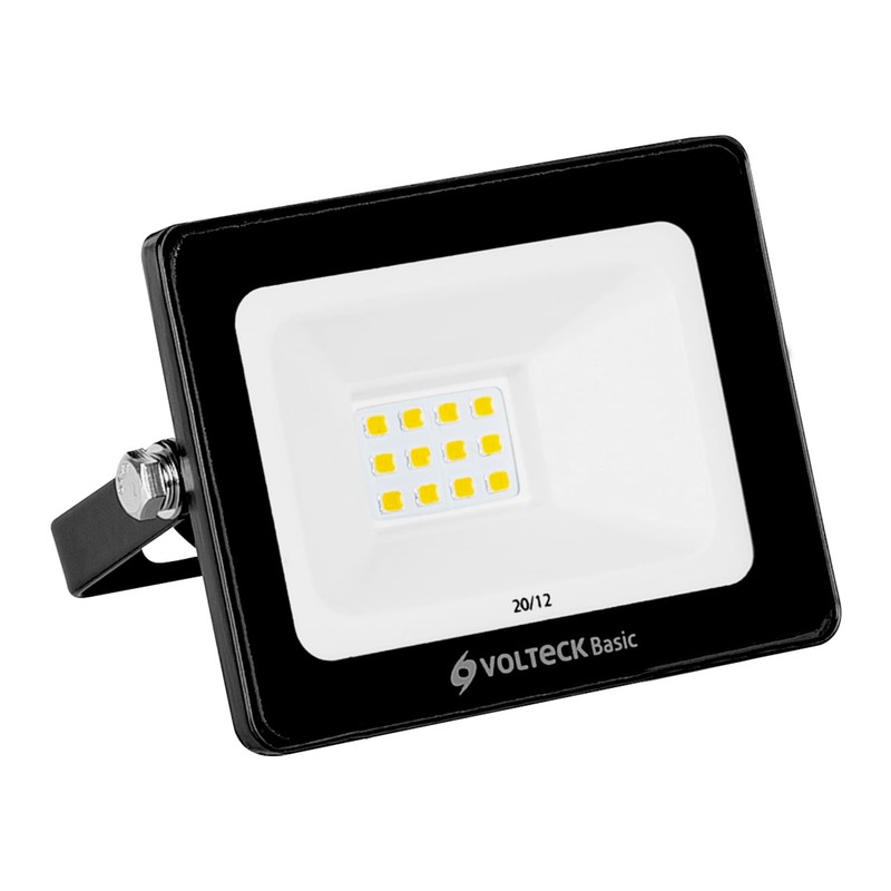 Reflector ultra delgado LED, 10 W, luz cálida,Volteck Basic