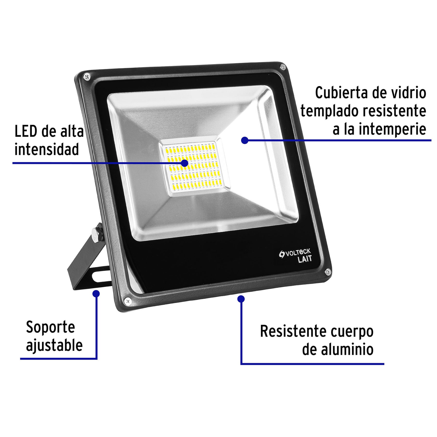Reflector delgado de LED, 30 W, luz cálida