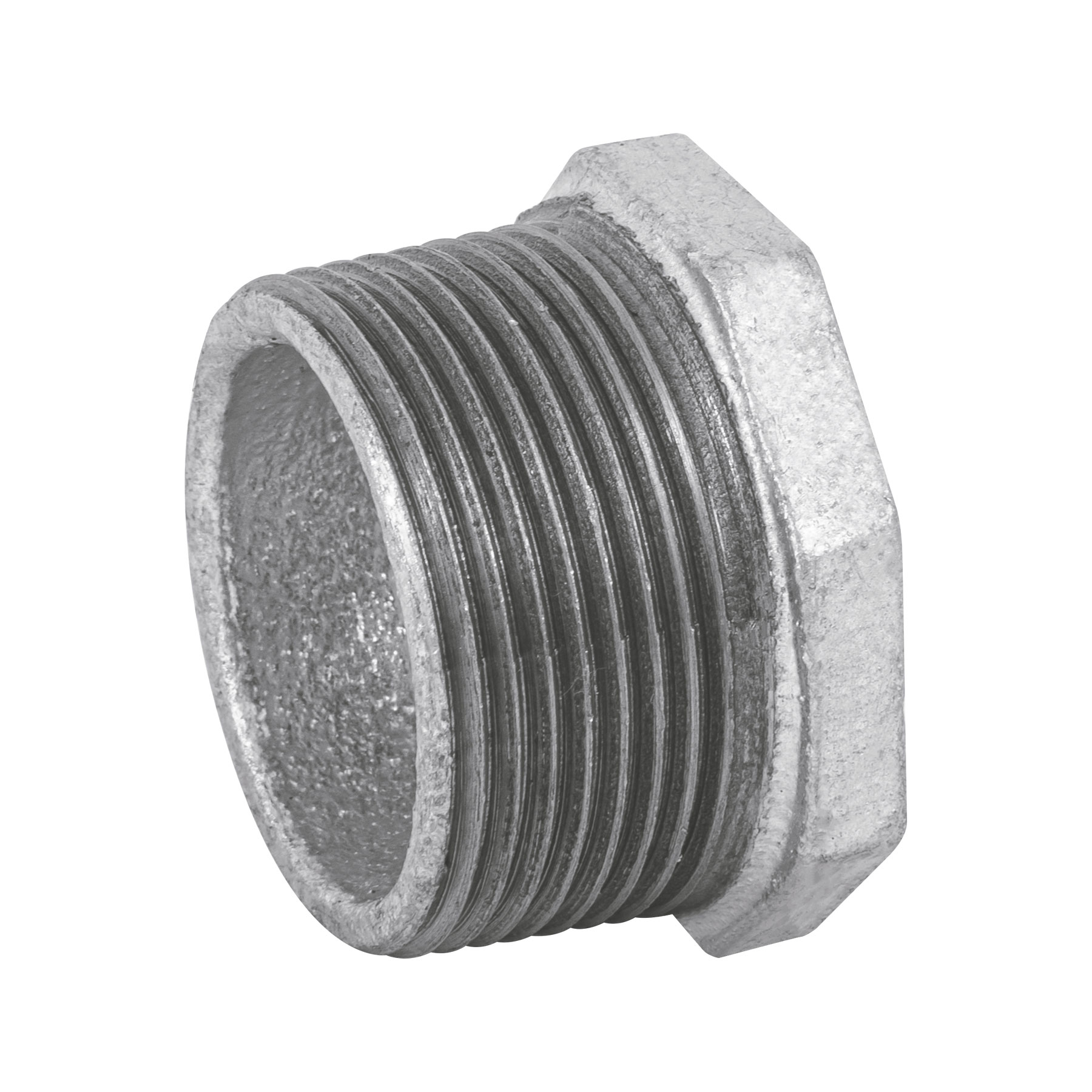 Reducción bushing, acero galvanizado, 1-1/4 x 1" (PZA)
