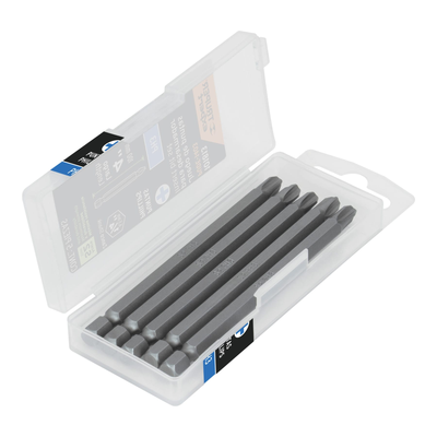 Estuche con 5 puntas de cruz PH3 largo 4", TRUPER EXPERT