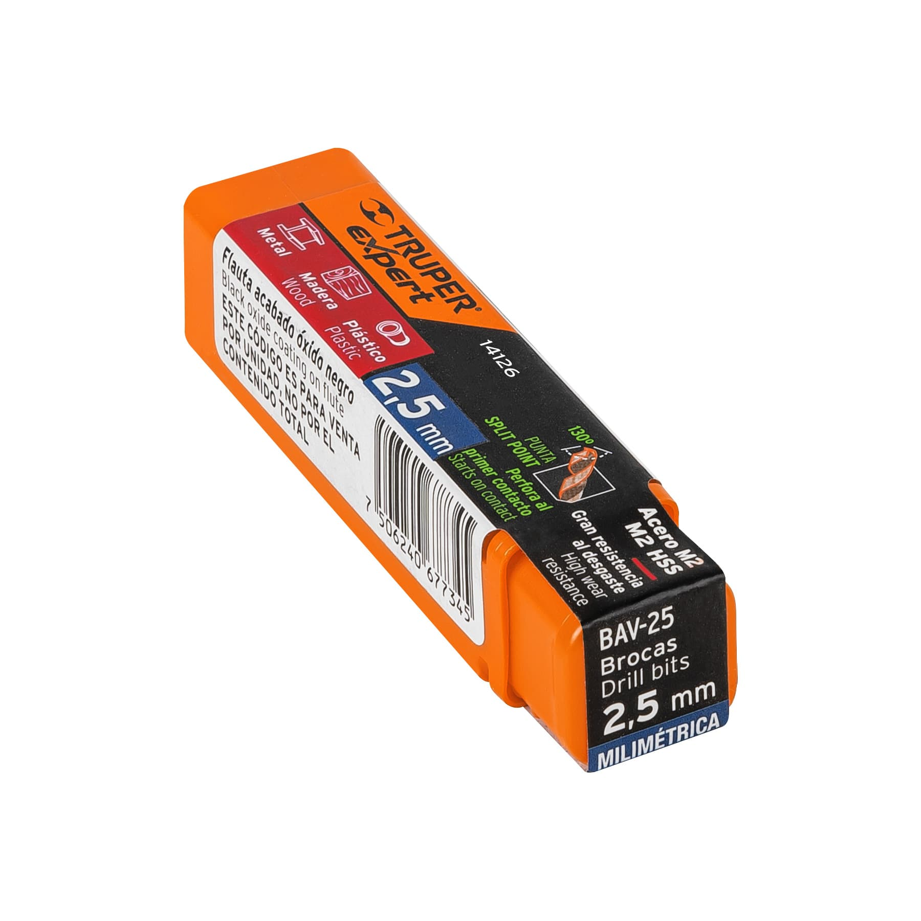 Broca de alta velocidad 2.5 mm