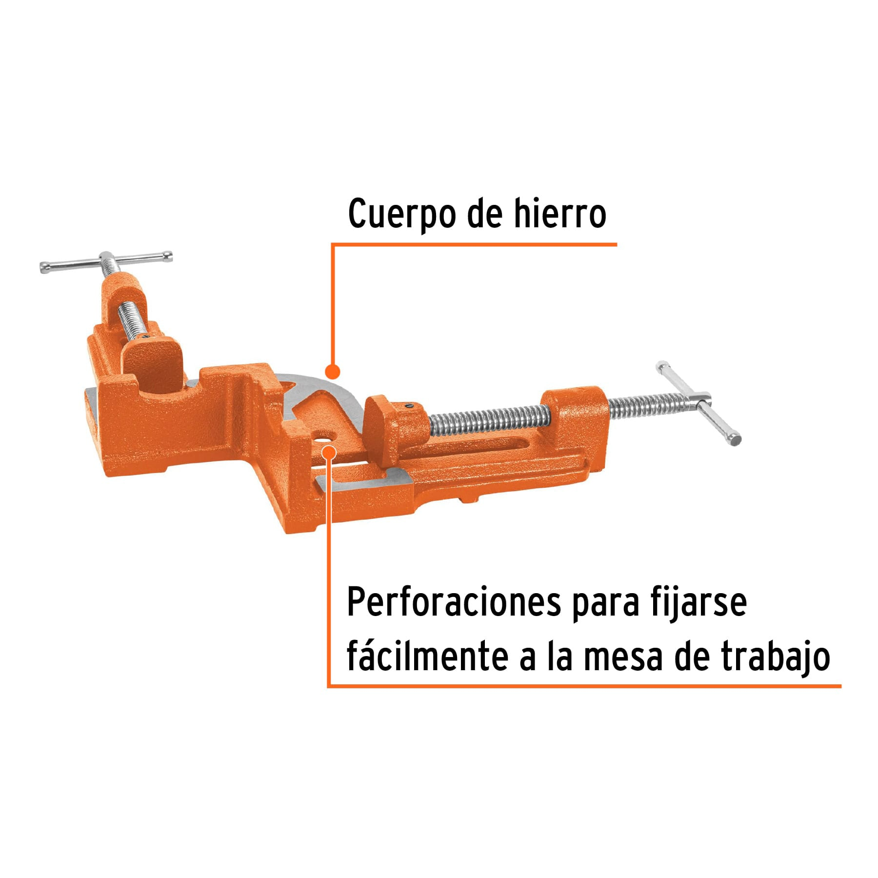 Prensa esquinera profesional 4-1/2', Truper