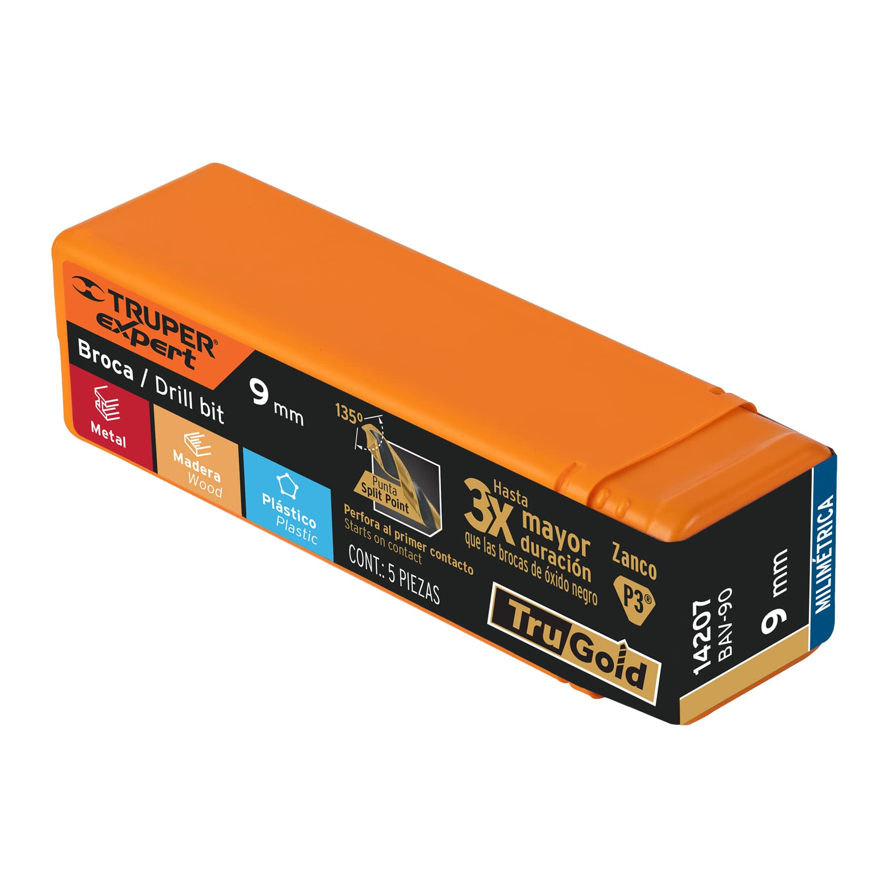 Broca de alta velocidad 9.0 mm