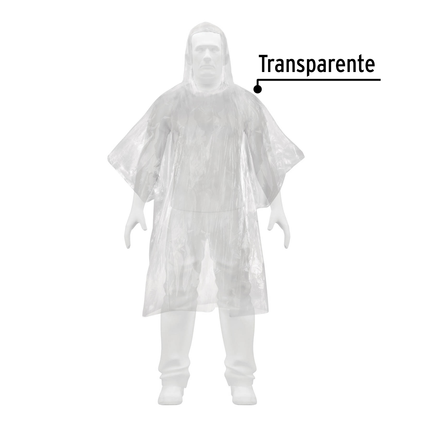 PONCHO DESECHABLE PRETUL