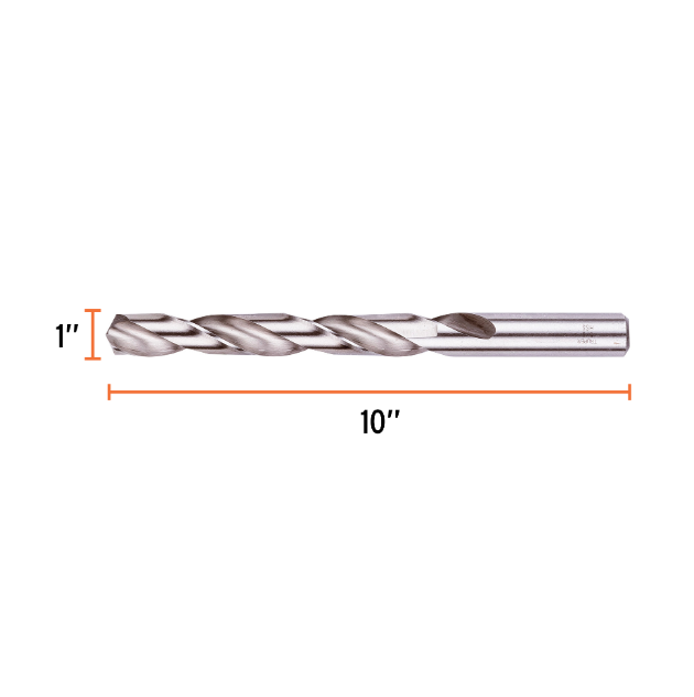 Broca HSS 1' Trusilver para metal, Truper