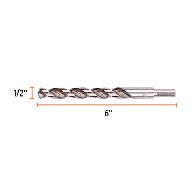 Broca HSS 1/2' Trusilver para metal, Truper