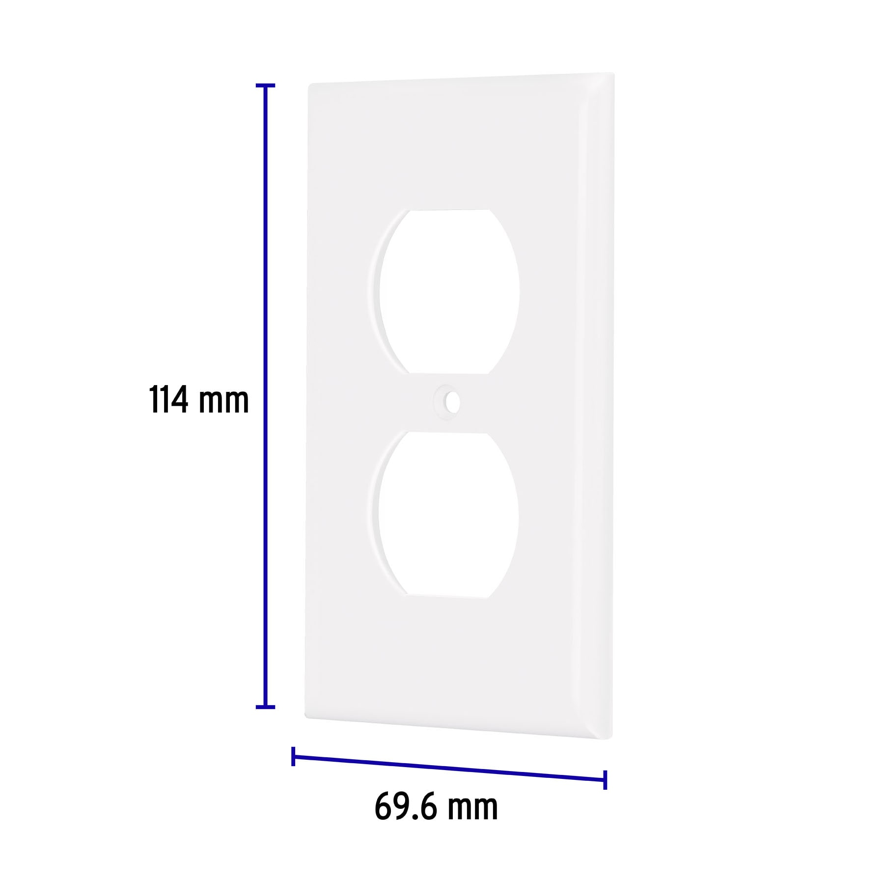 Placa de ABS dúplex, Standard, blanco Volteck