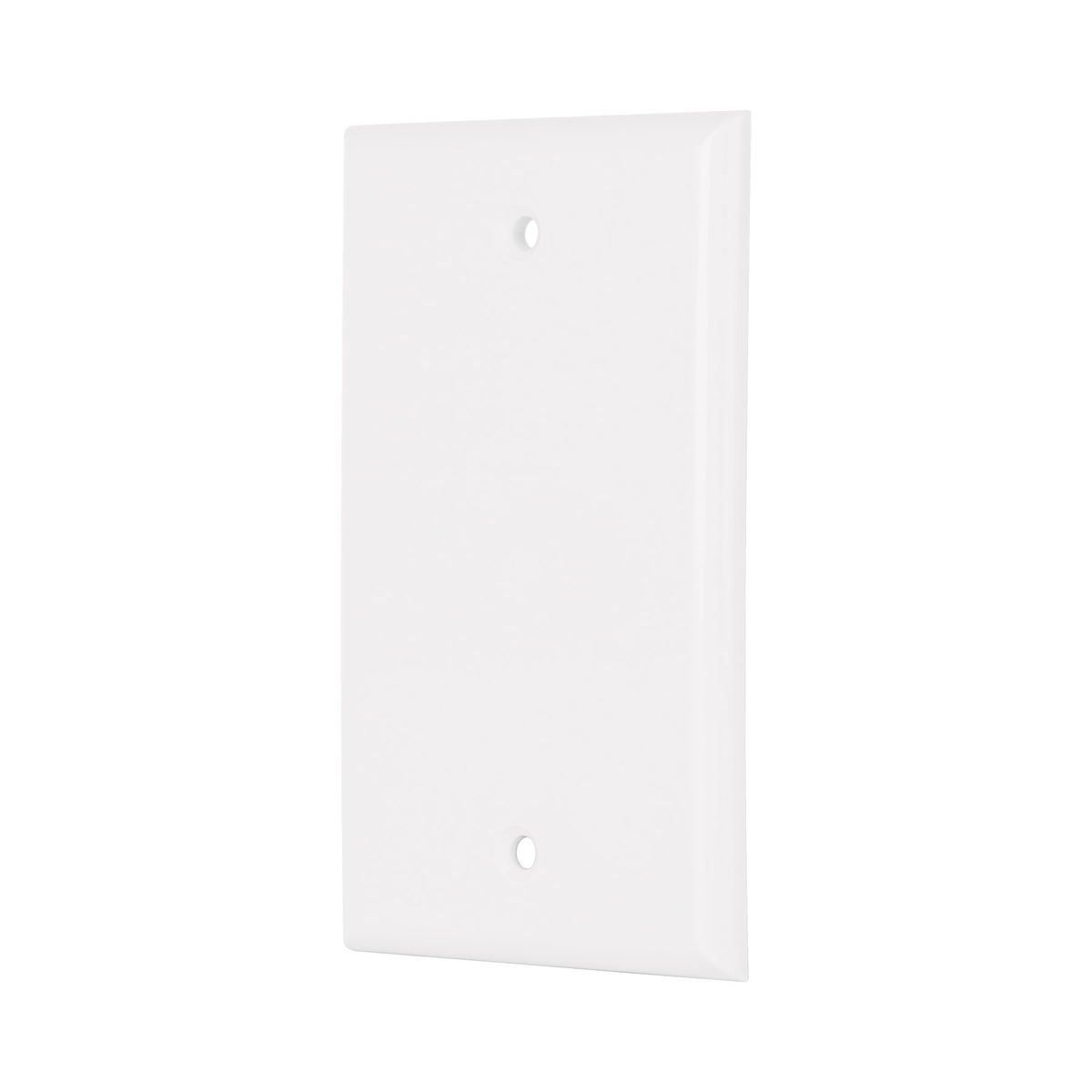 Placa de ABS ciega, Standard, blanco, Volteck
