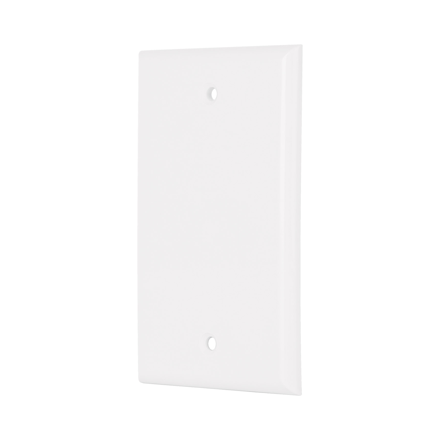 Placa de ABS ciega, Standard, blanco, Volteck
