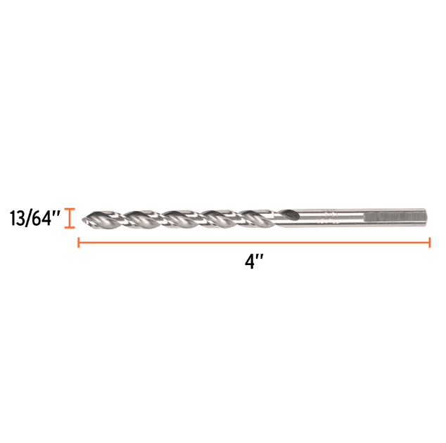 Broca HSS 13/64' Trusilver para metal, Truper