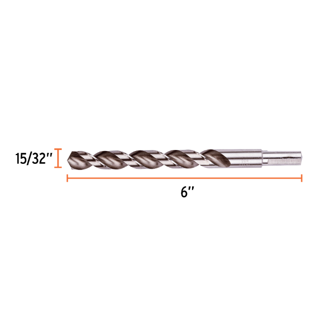 Broca HSS 15/32' Trusilver para metal, Truper