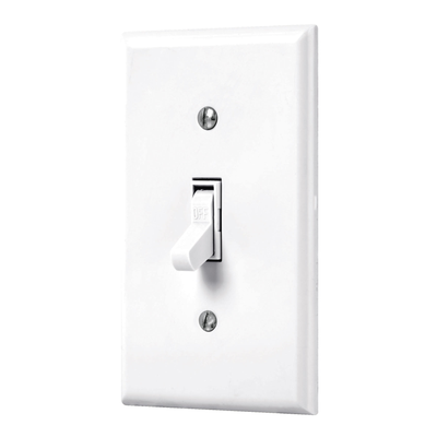 Placa armada interruptor sencillo, línea Standard, blanco