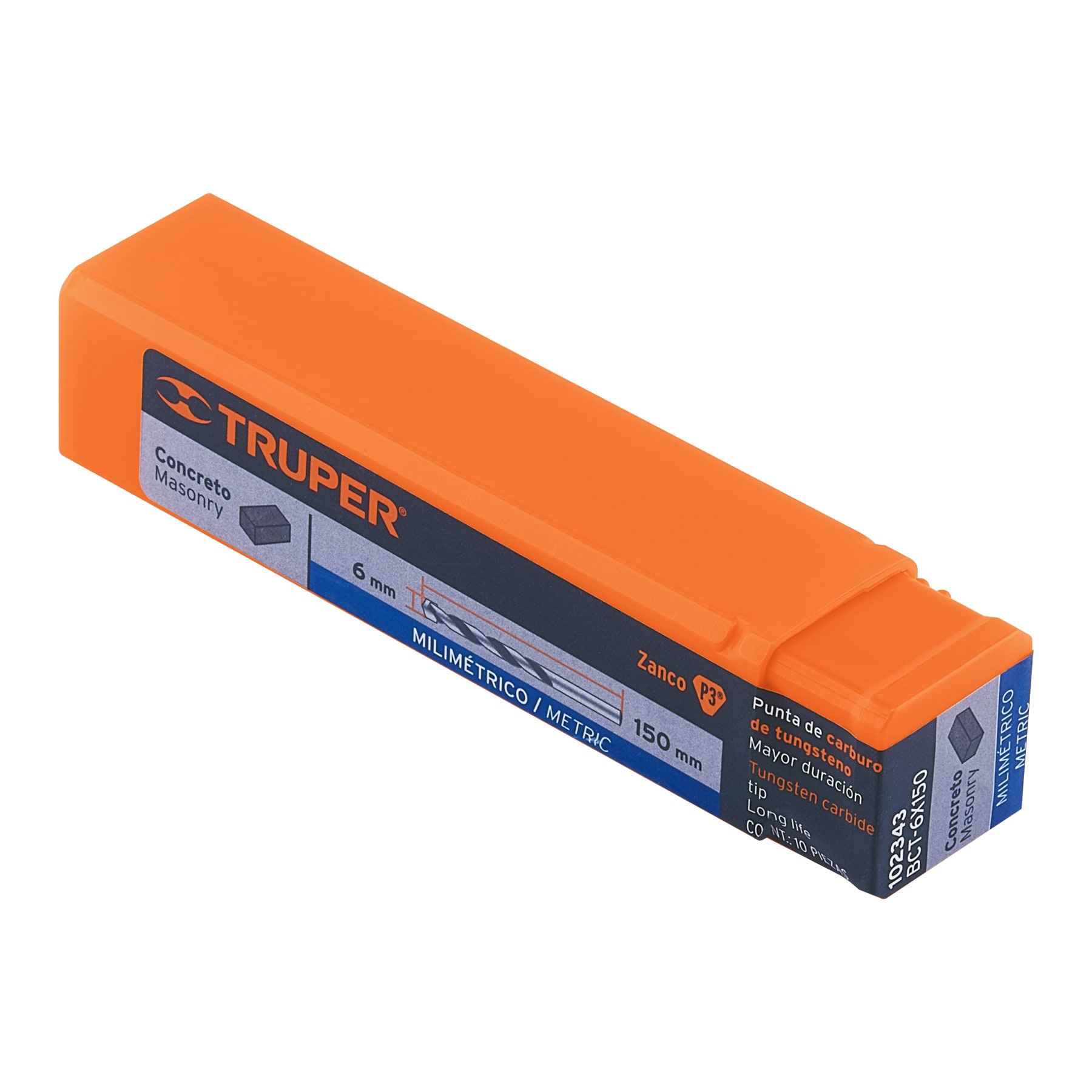 Broca para concreto 6 x 150 mm, Truper