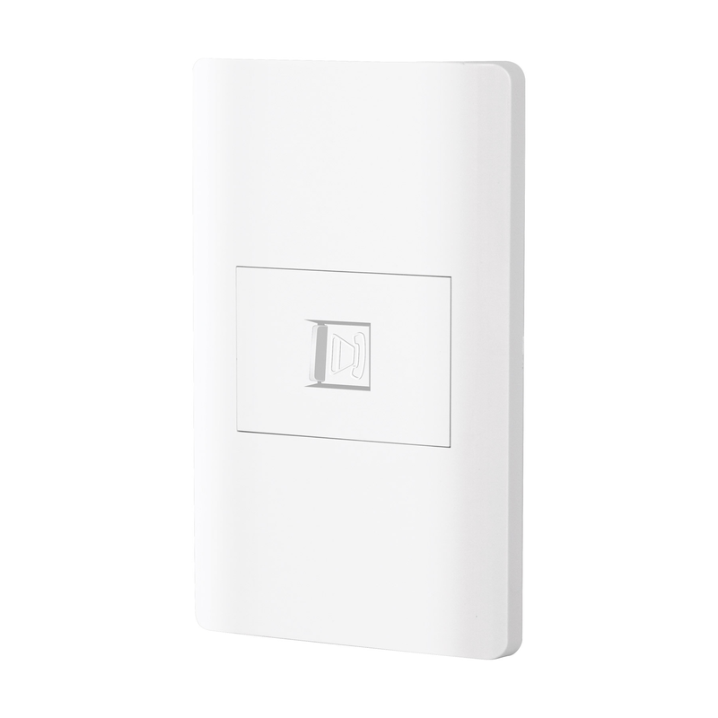 Placa armada blanca 1 toma para teléfono 1.5 mód, Lisboa