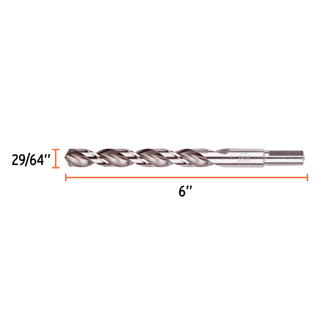 Broca HSS 27/64' Trusilver para metal, Truper