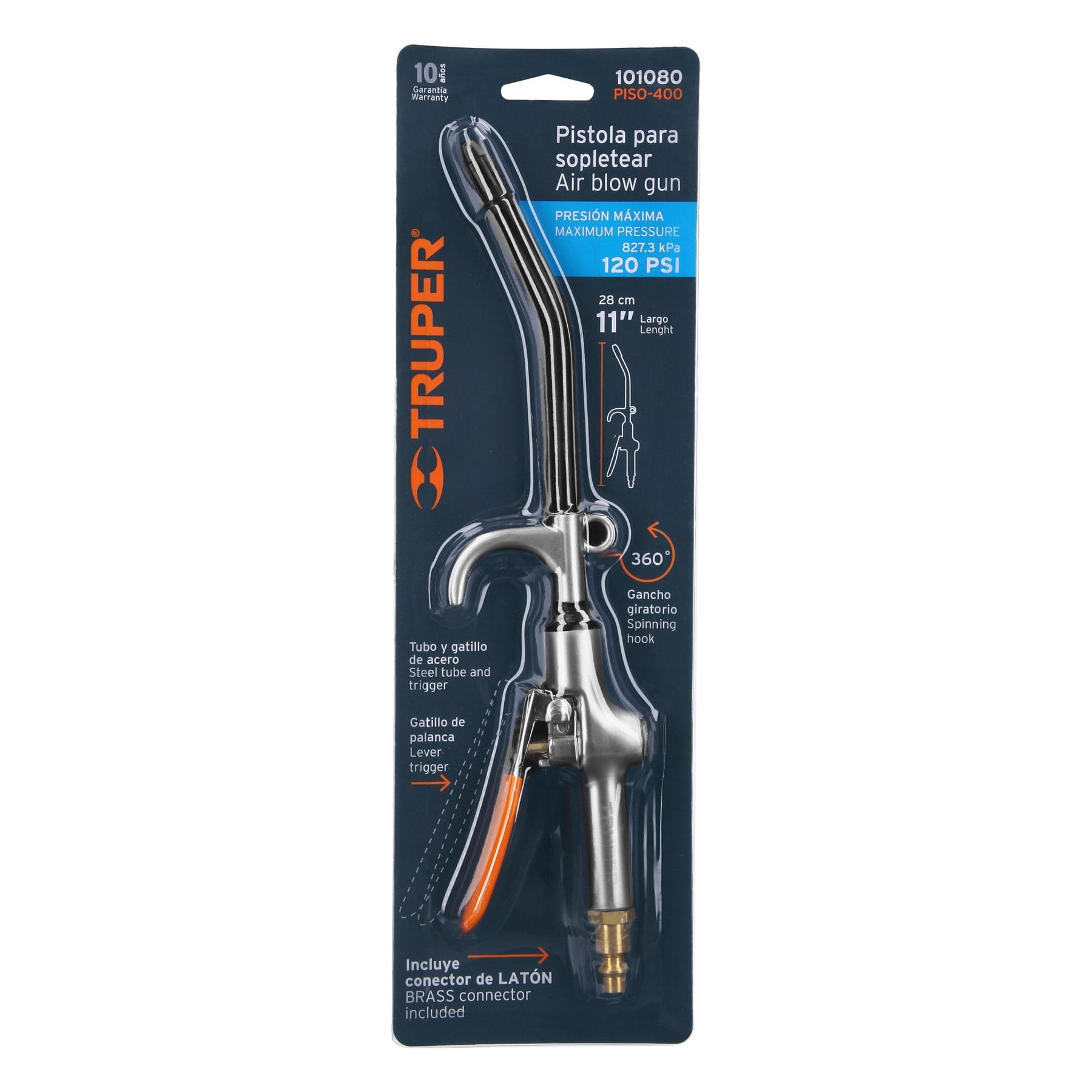 PISTOLA PARA SOPLETEARCON GANCHO, 120 psi