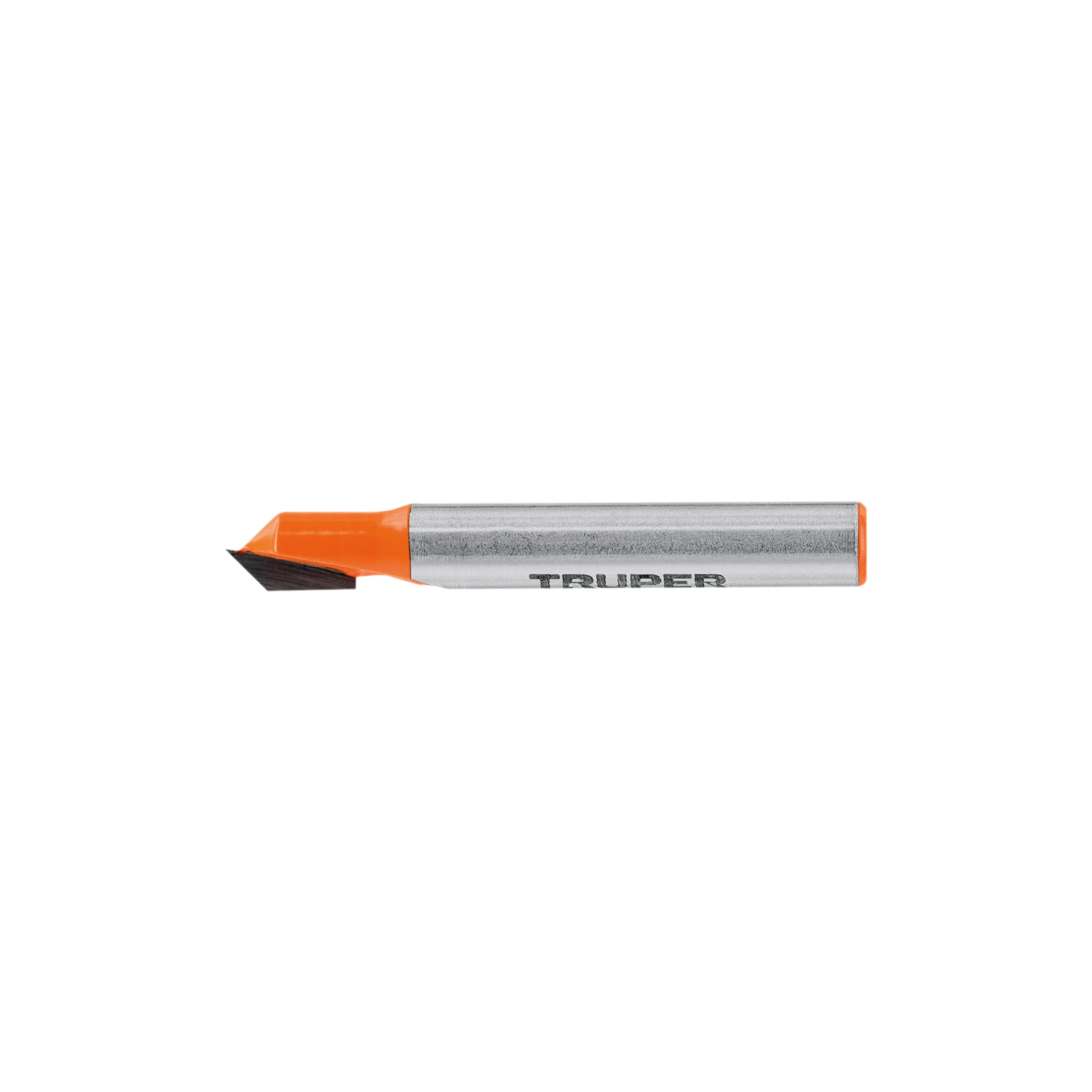 Broca para router, corte en 'V', 1/4'
