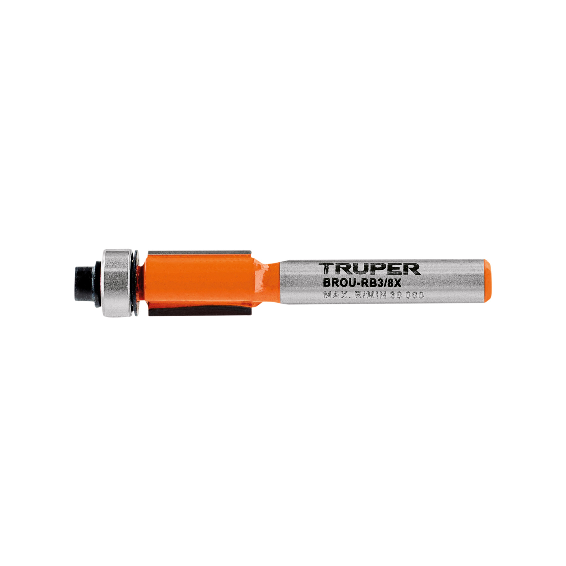 Broca para router, corte recto, 3/8' con balero