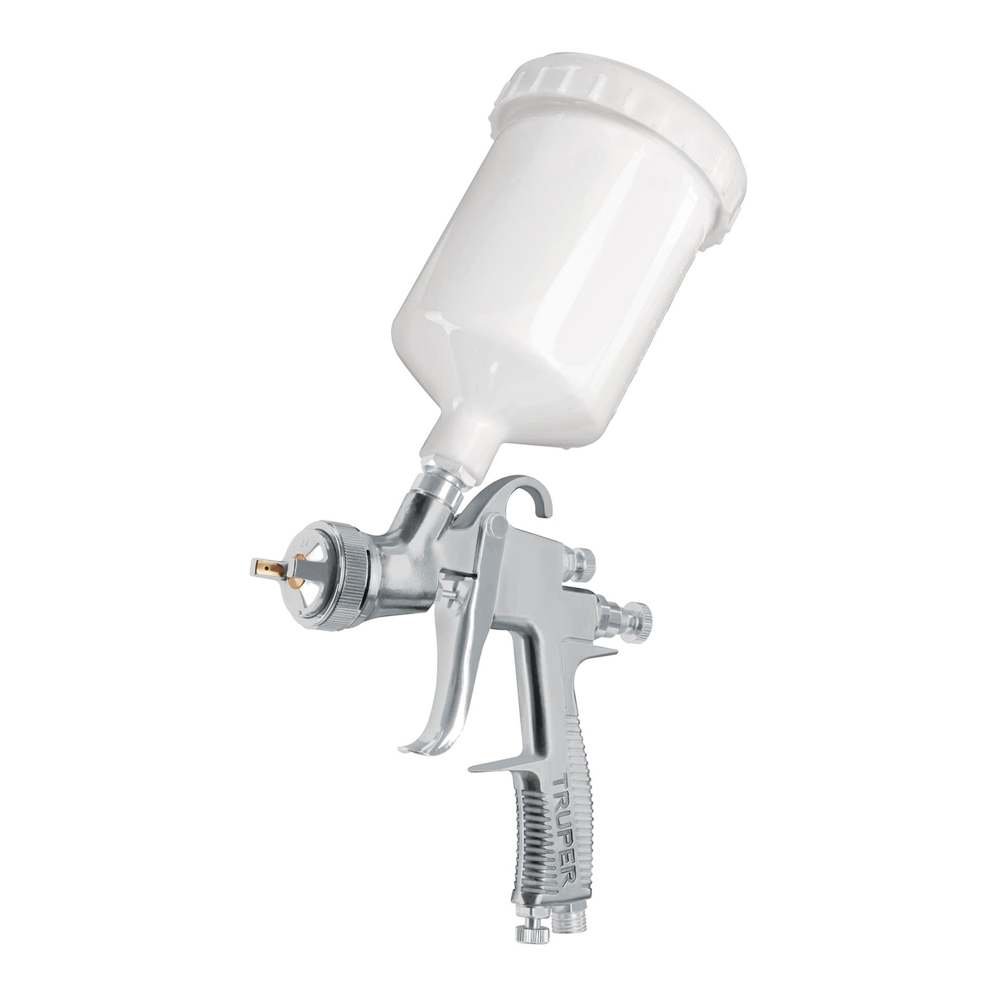 Pistola p/pintar, gravedad LVLP,vaso plástico,boquilla 1.4mm