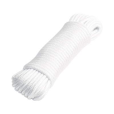 Piola de poliéster diamante de 4 mm x 15 m blanca, Fiero
