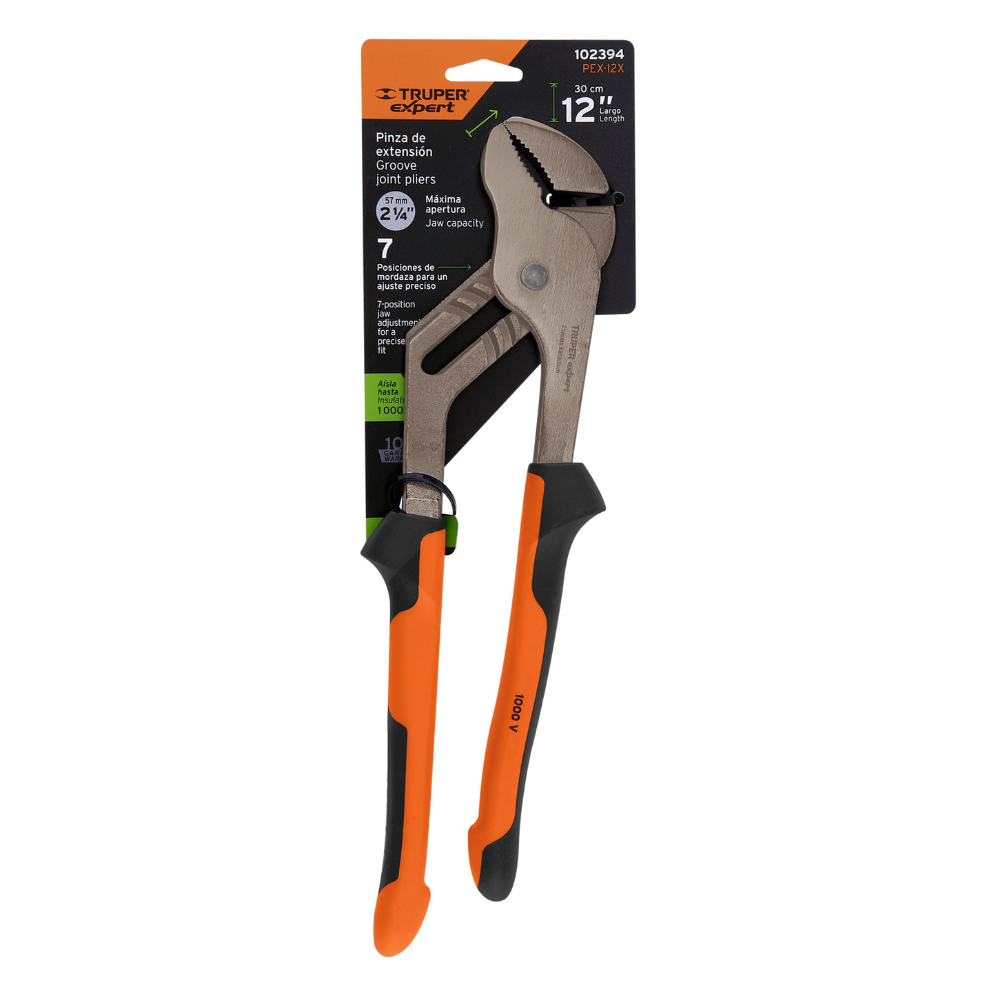 Pinzas de extensión 12' mango Comfort Grip, Truper Expert