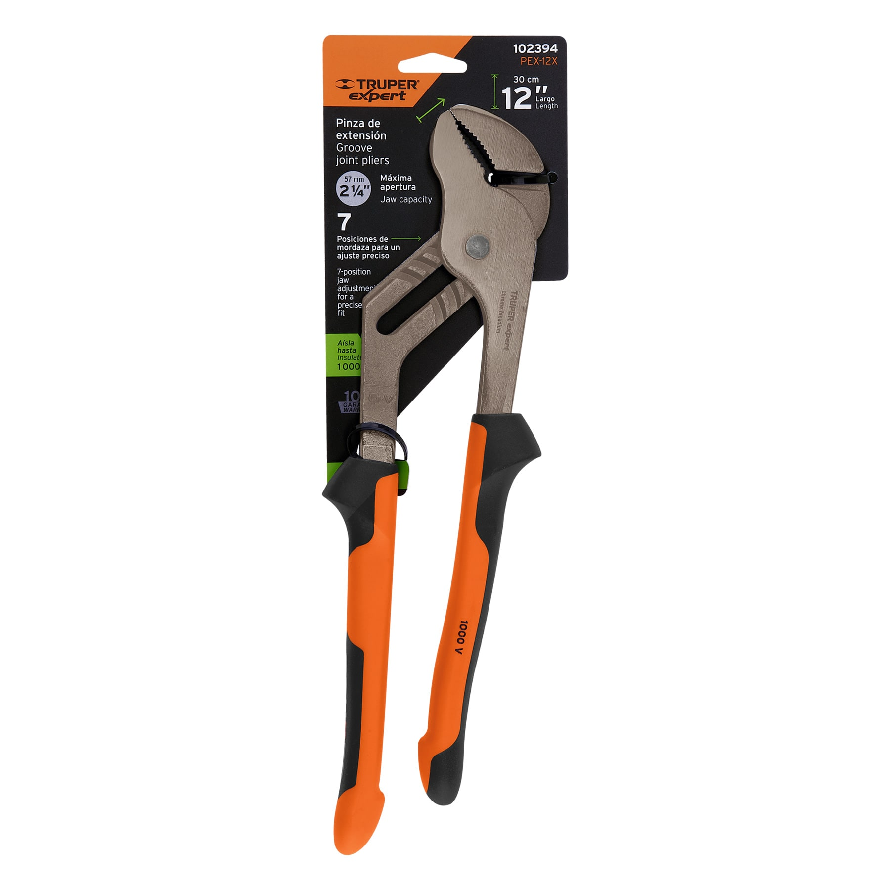 Pinzas de extensión 12' mango Comfort Grip, Truper Expert