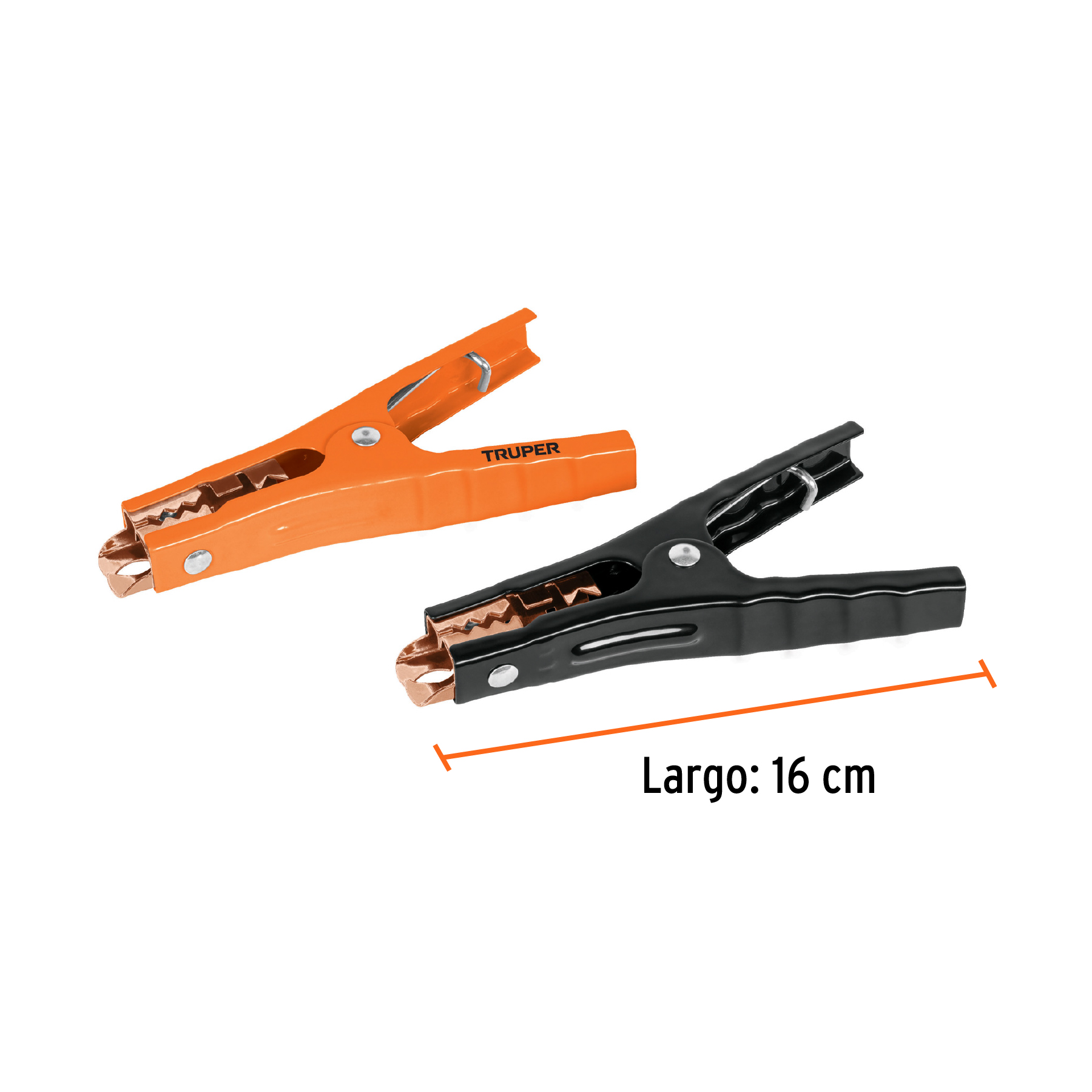 Pinzas caimán para cable pasa corriente, 2 piezas