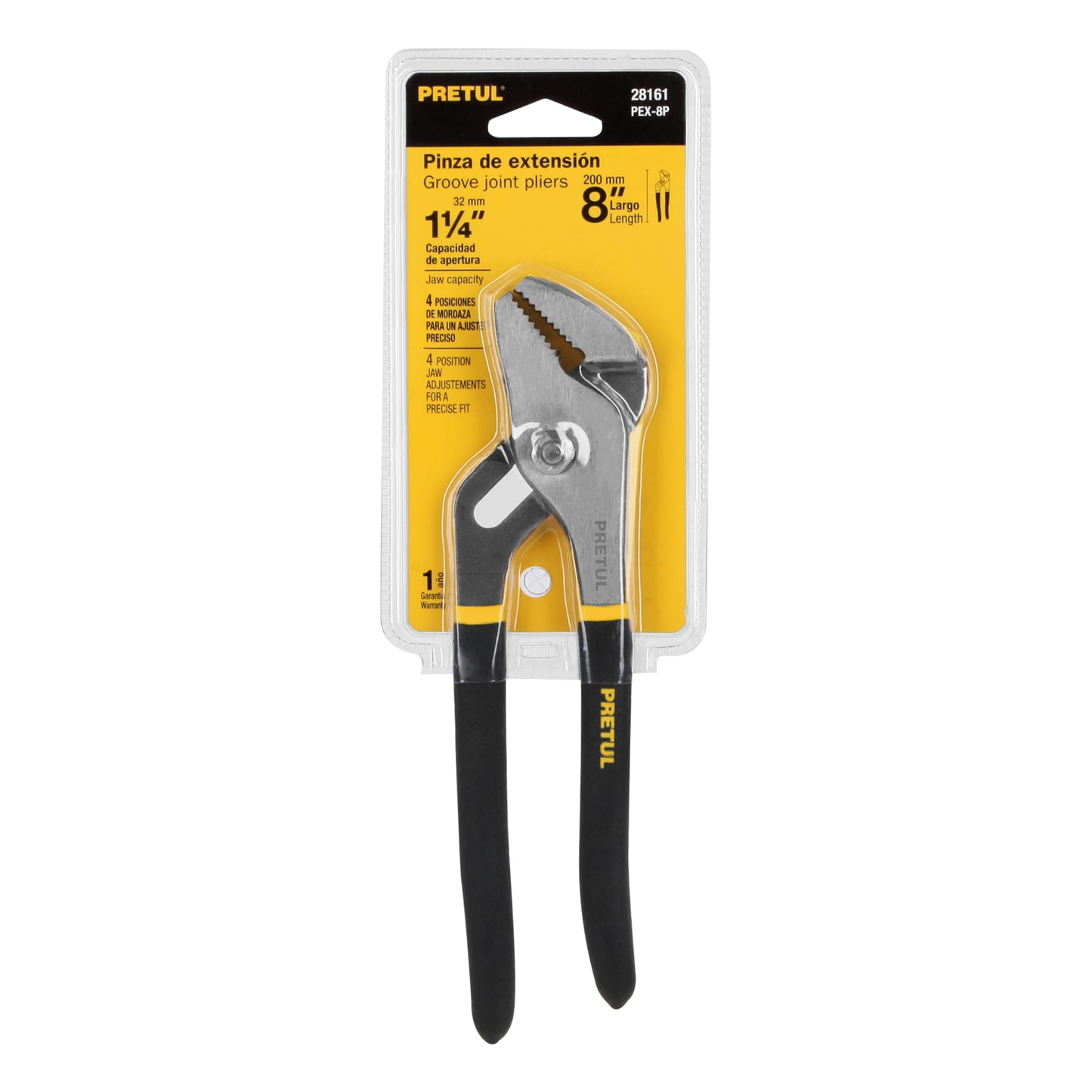 Pinza de extensión 8' mango de vinil, Pretul
