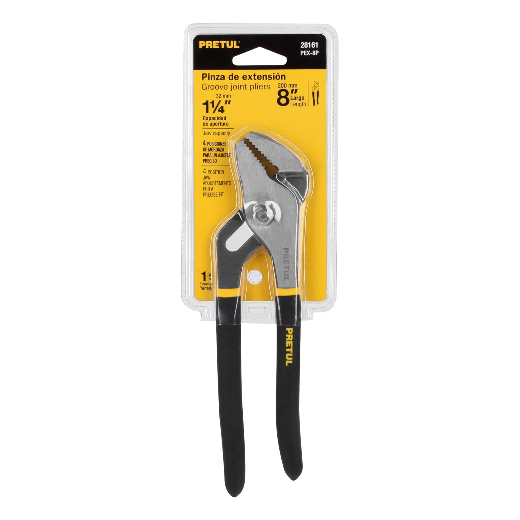 Pinza de extensión 8' mango de vinil, Pretul