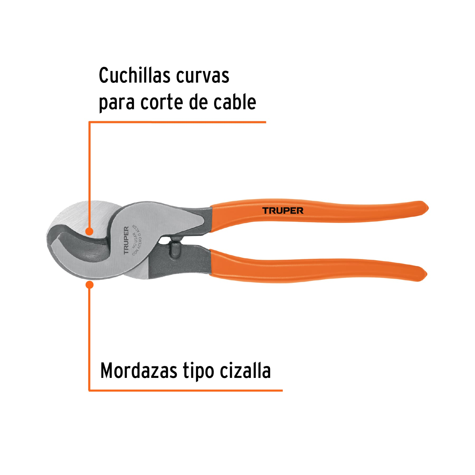 Pinza cortador multicable 10', Truper