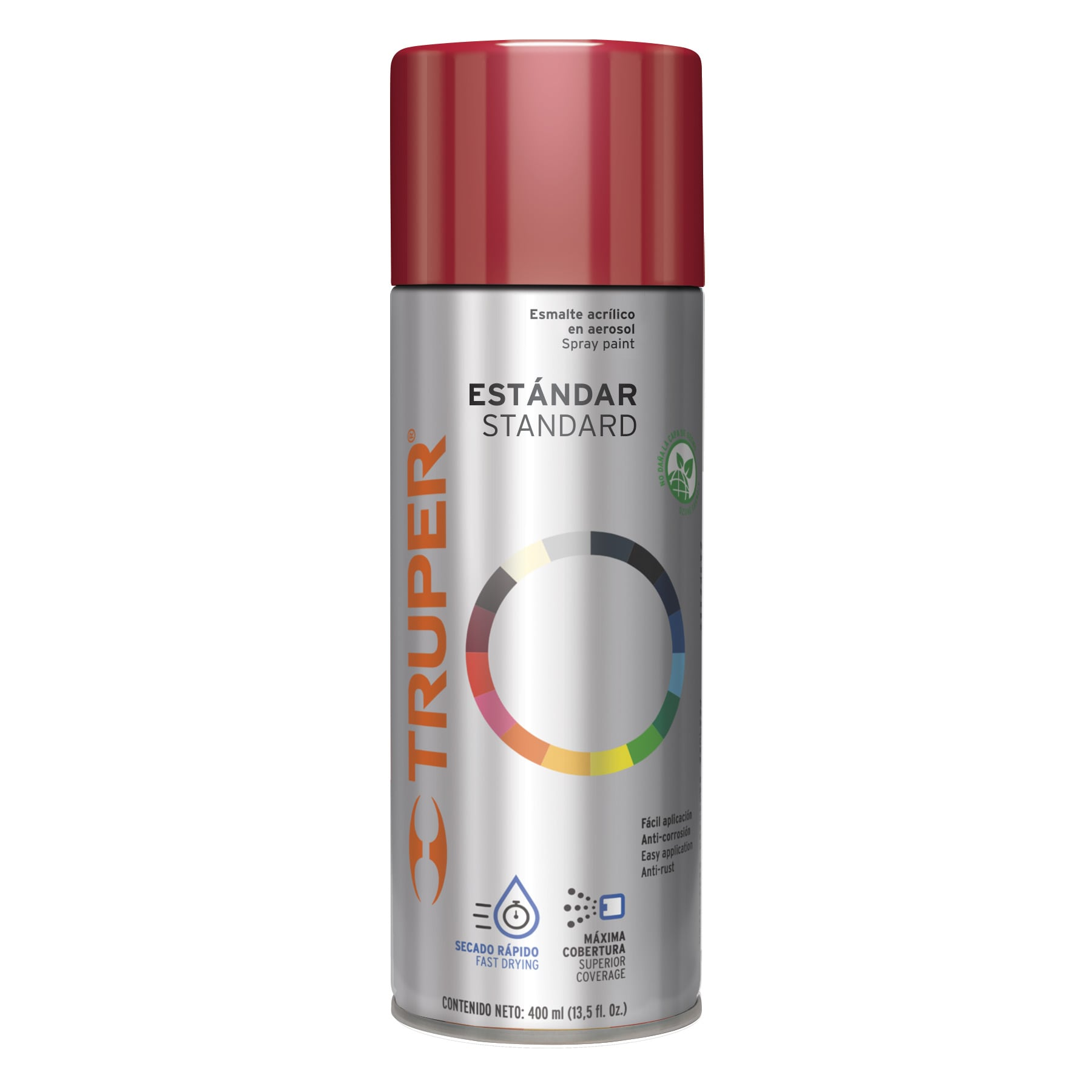 Pintura en aerosol, rojo taxi, 400 ml, Truper