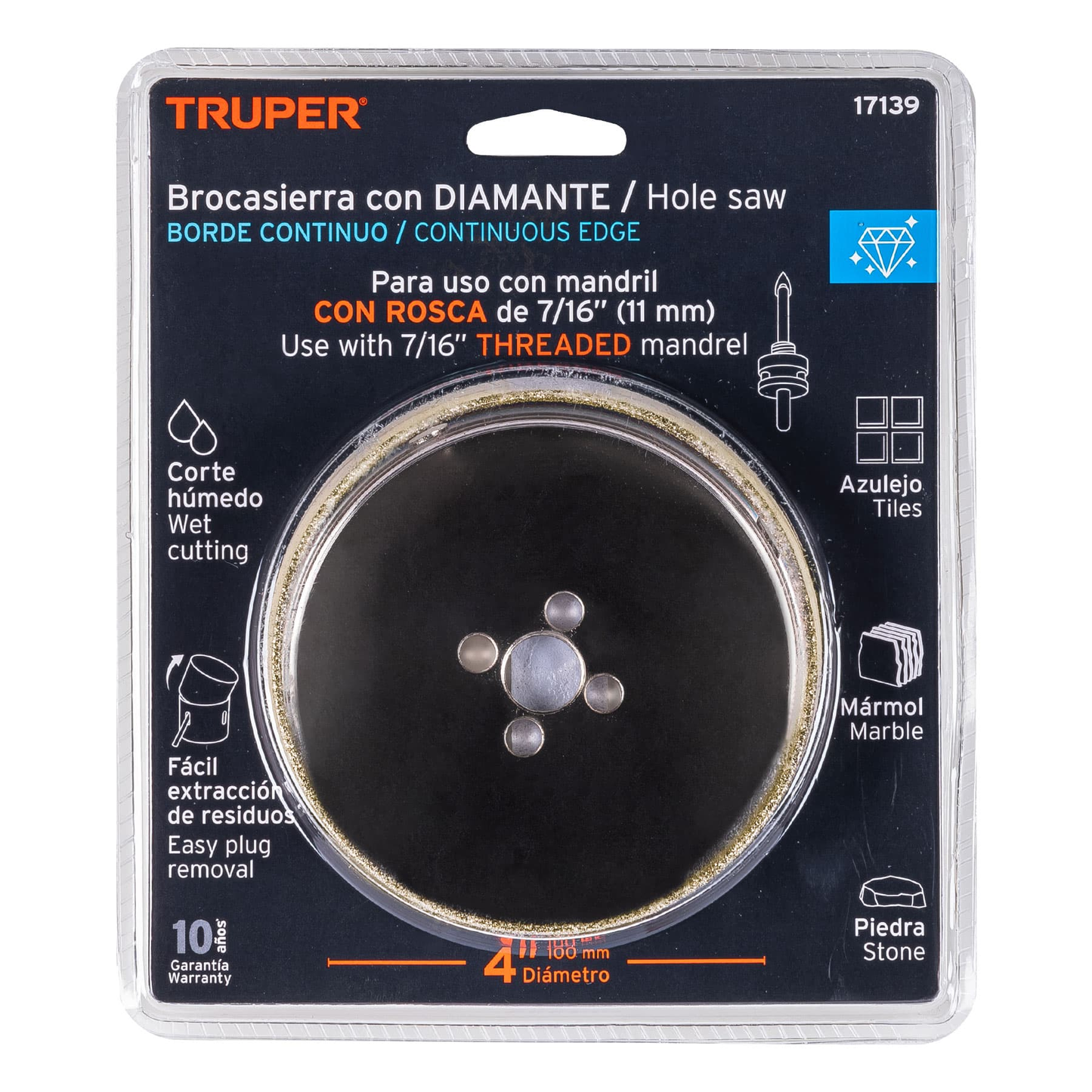 Brocasierra diamante 4"