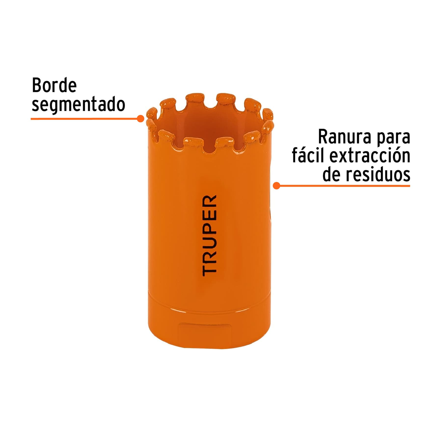 Brocasierra diamante, borde segmentado 1-1/8'