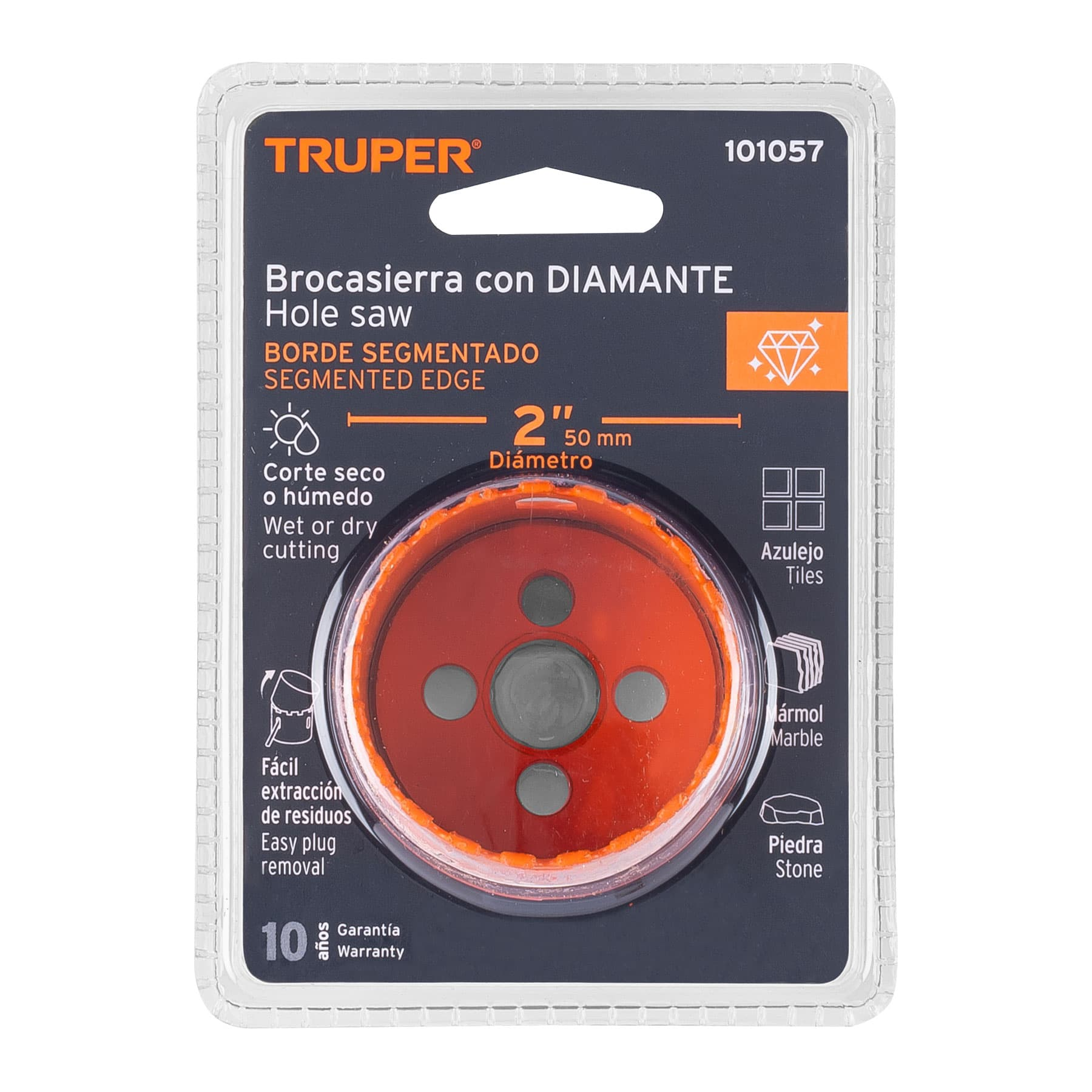 Brocasierra diamante, borde segmentado 2'