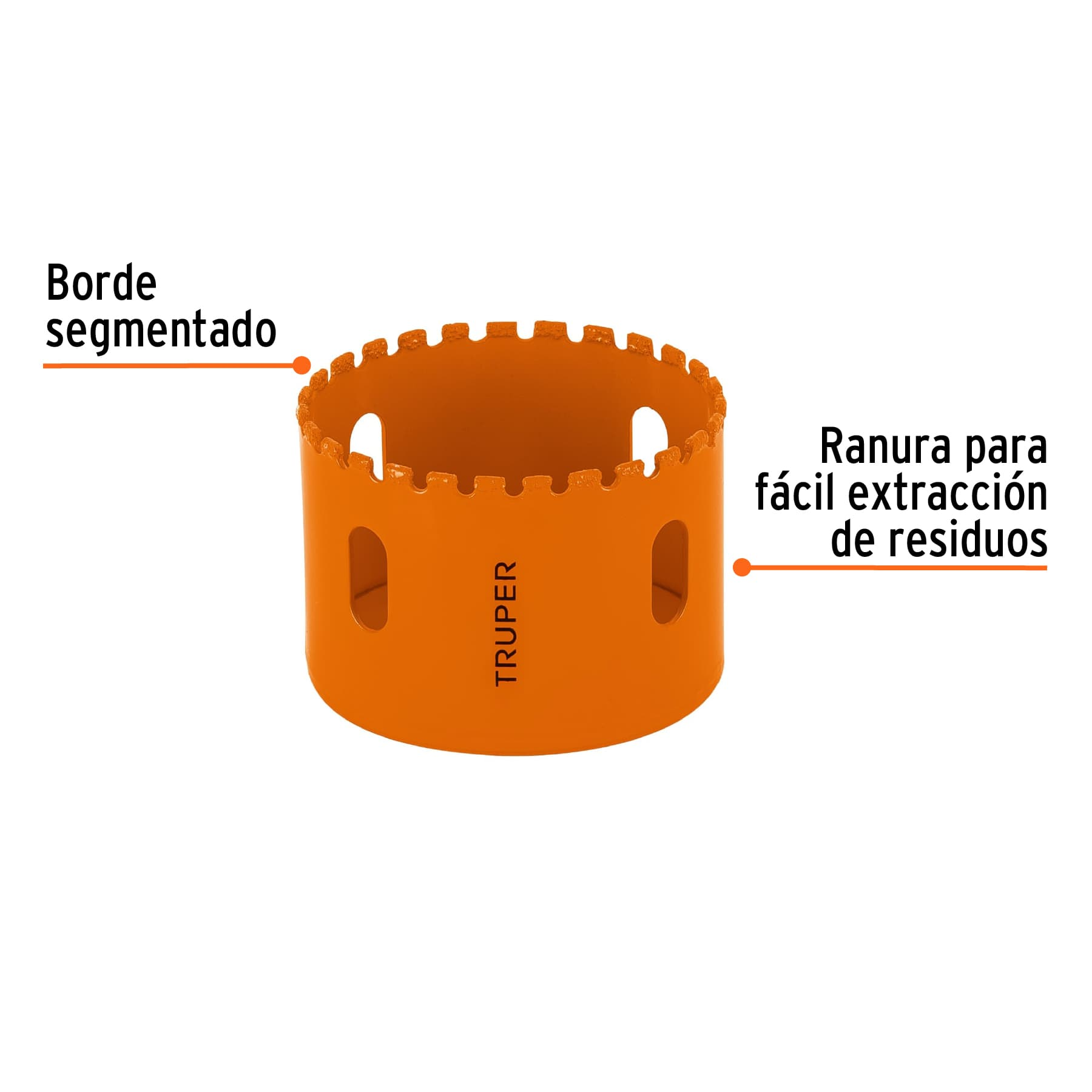Brocasierra diamante, borde segmentado 2-1/2'