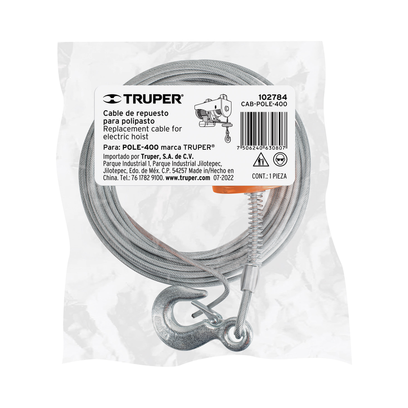 Cable de repuesto para polipasto eléctrico POLE-400, Truper