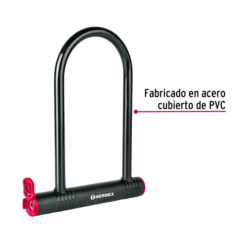 Candado rígido tipo 'U' de 12 mm