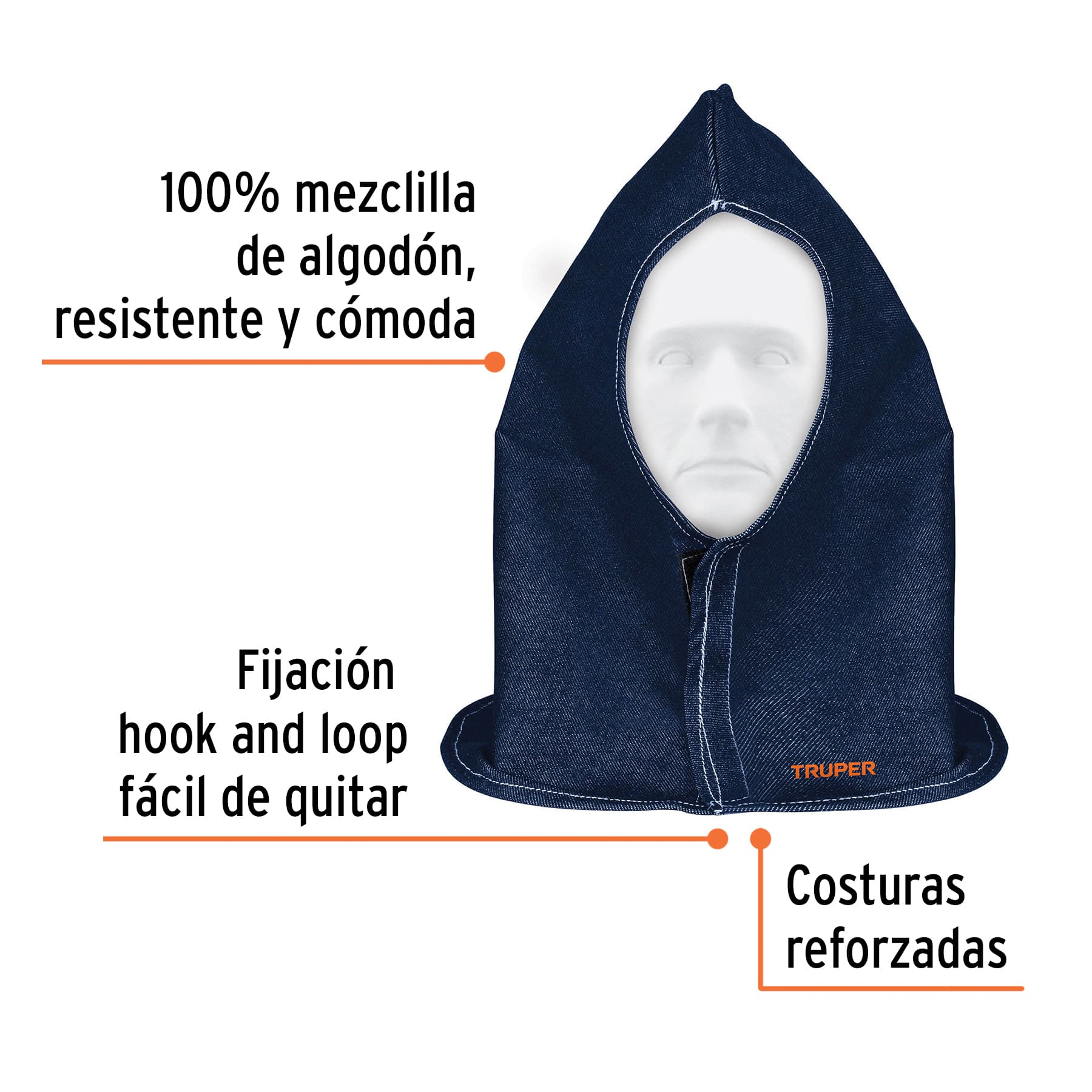 CAPUCHA PROTECCION DE SOLDAR DE MEZCLILLA