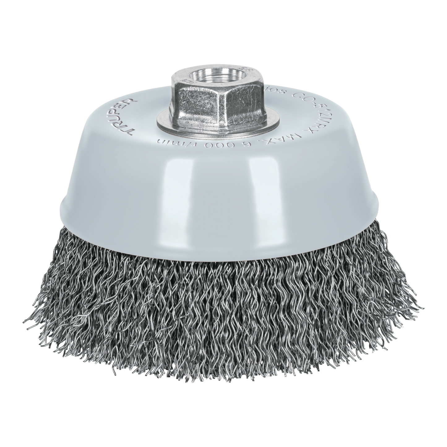 Carda de copa, alambre ondulado grueso, 5', Multi rosca