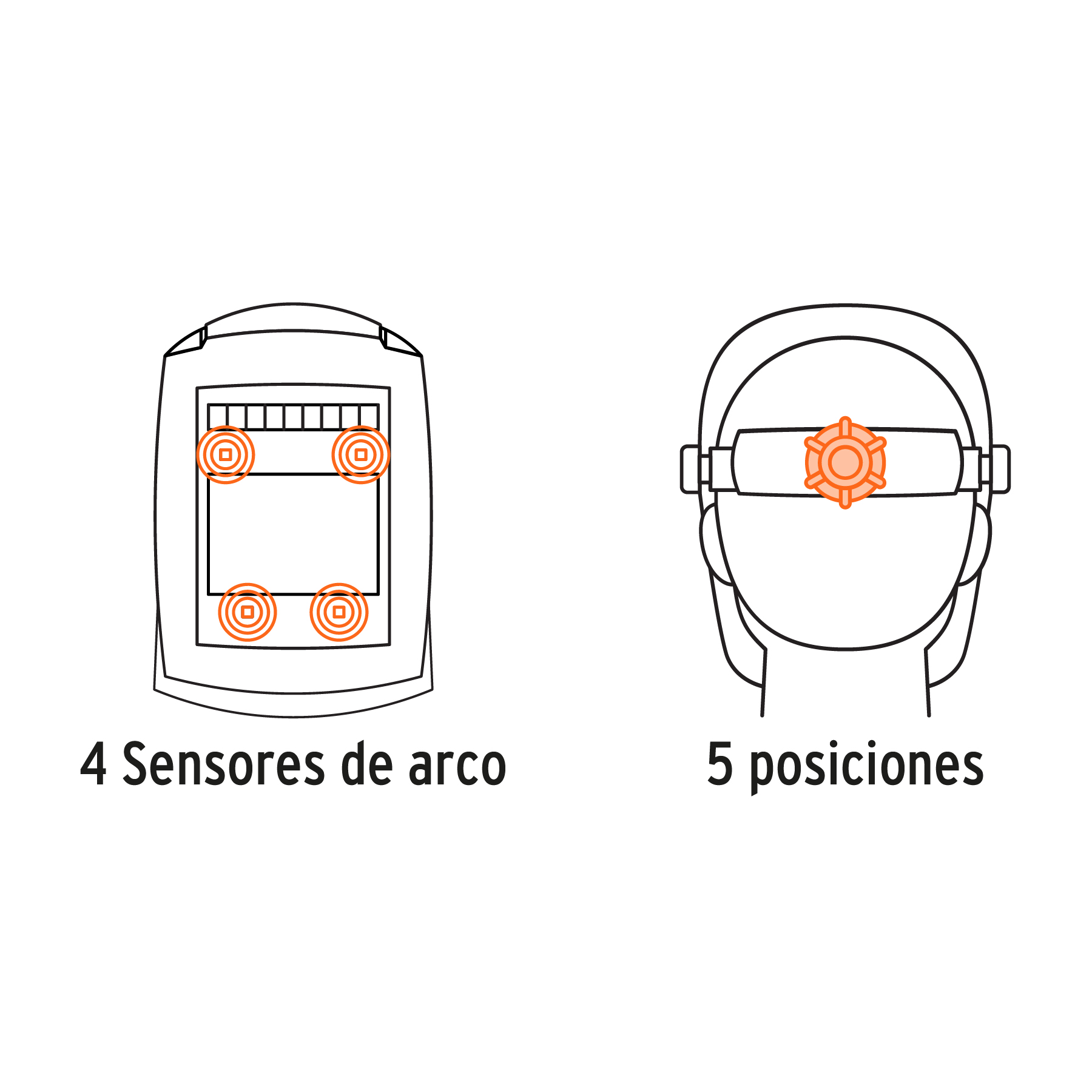 Careta electrónica para soldar, sombra 9-13, Truper