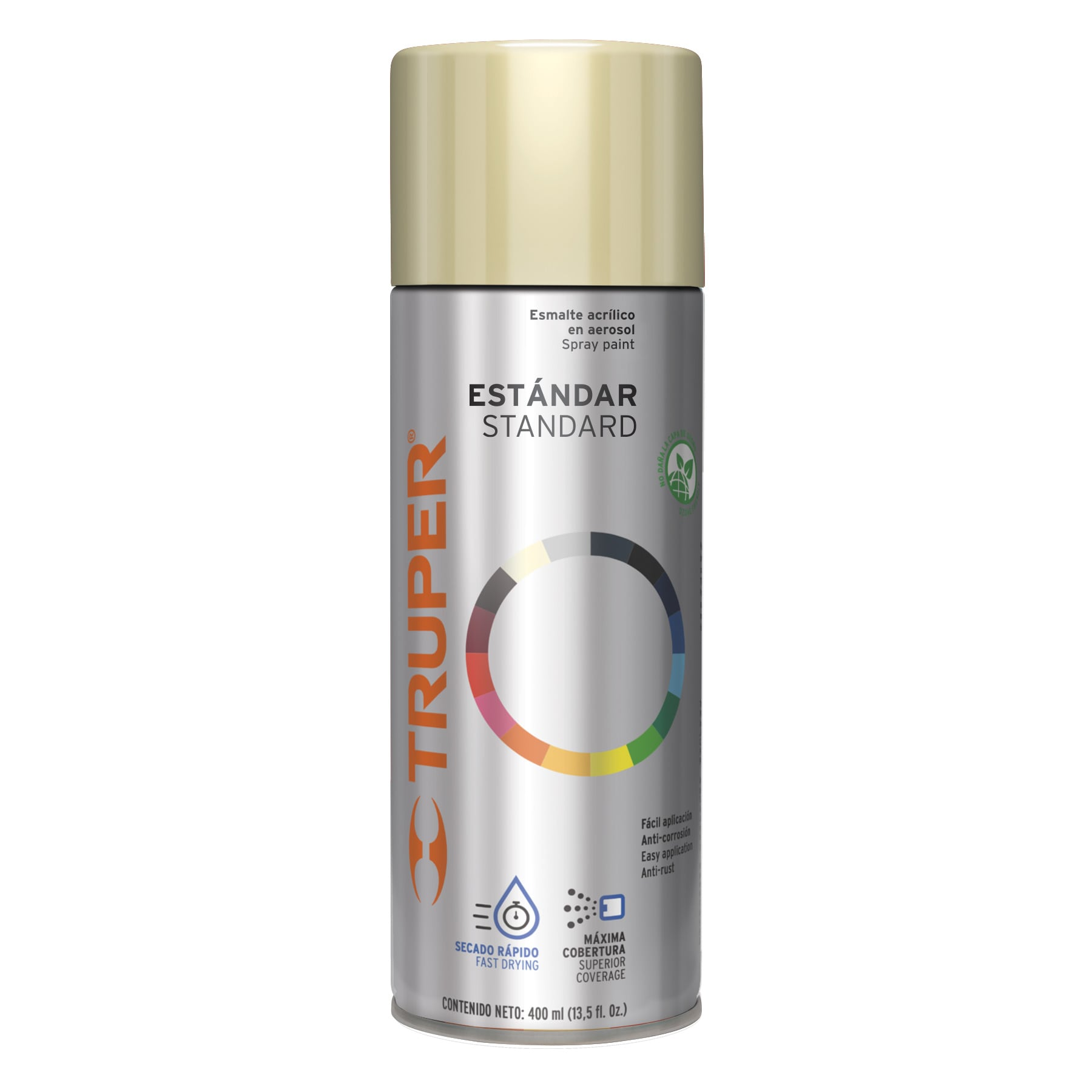 Pintura en aerosol, marfil, 400 ml,Truper
