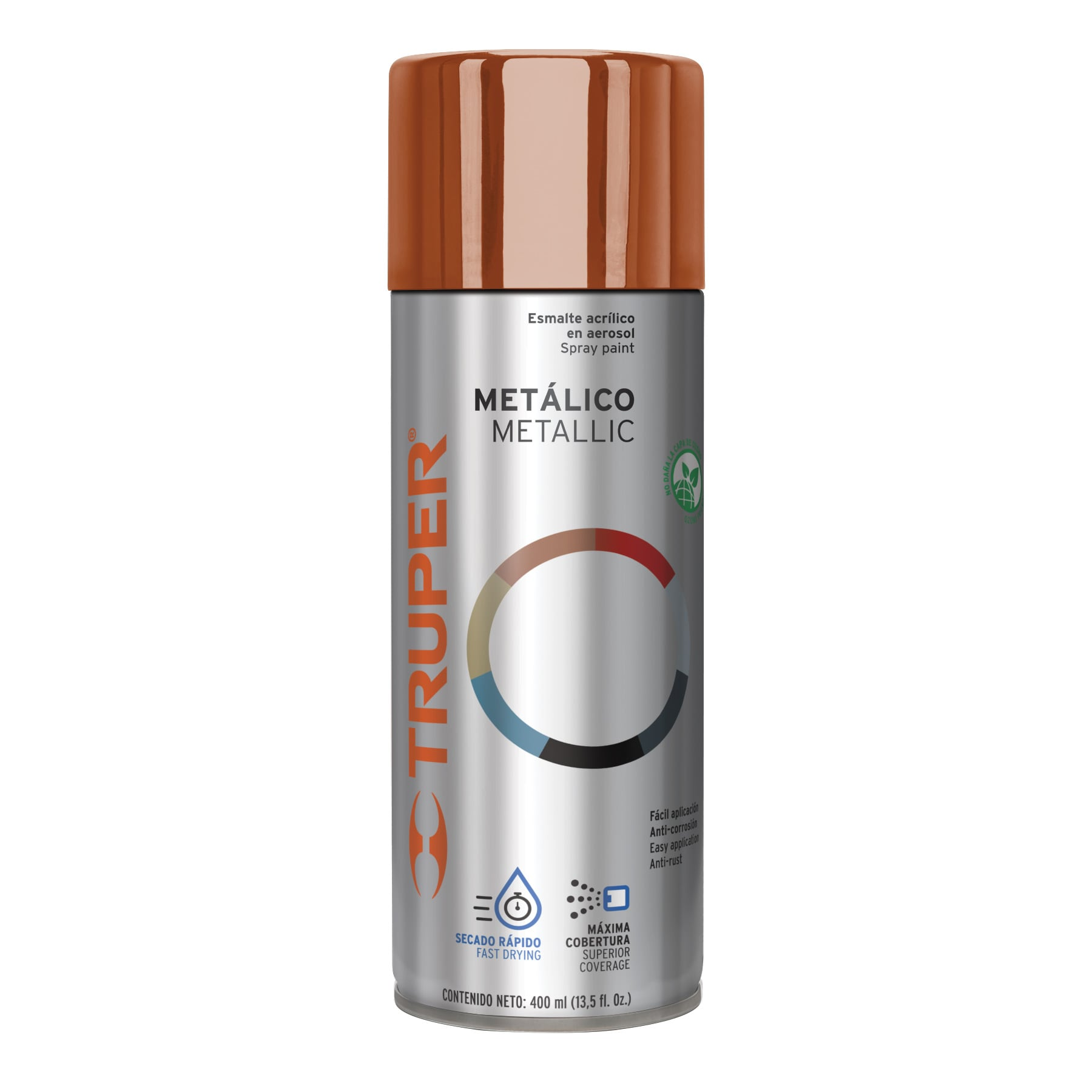 Pintura en aerosol, cobre metálico, 400 ml,Truper