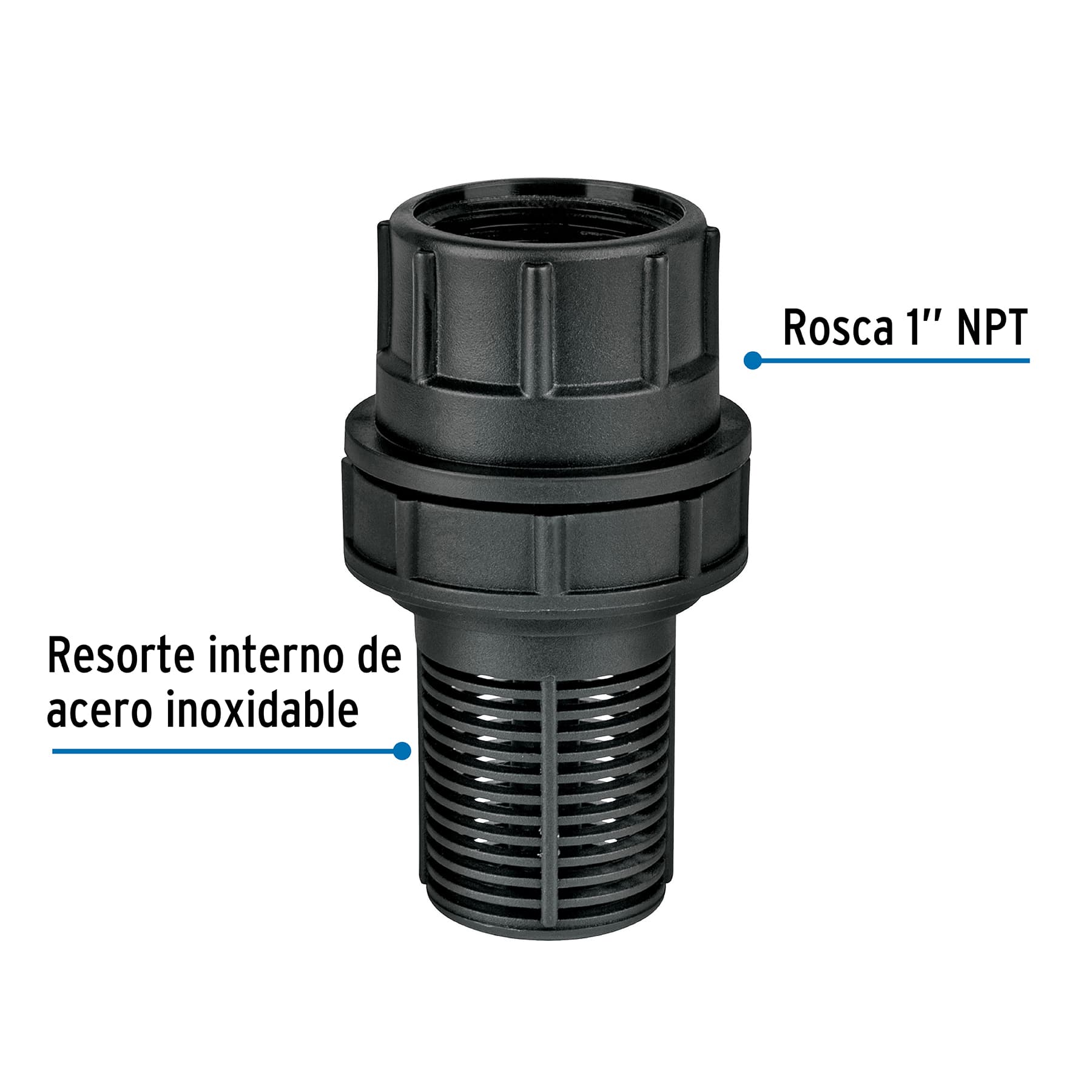 Pichancha plástica, 1'  POLIPROPILENO